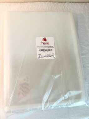500 Pack Self Seal Clear Cellophane Bags 12" x 15"  Resealable Bags For Clothing